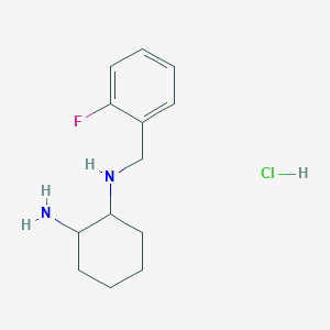 molecular formula C13H20ClFN2 B2514303 N1-(2-Fluorobenzyl)cyclohexane-1,2-diamine hydrochloride CAS No. 1353953-25-9