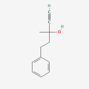 molecular formula C12H14O B2514325 3-Methyl-5-phenylpent-1-yn-3-ol CAS No. 74866-74-3