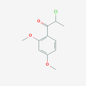 molecular formula C11H13ClO3 B2514342 2-Chloro-1-(2,4-dimethoxyphenyl)propan-1-one CAS No. 790232-23-4