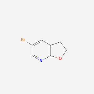 molecular formula C7H6BrNO B2514349 5-bromo-2H,3H-furo[2,3-b]pyridine CAS No. 1356542-43-2