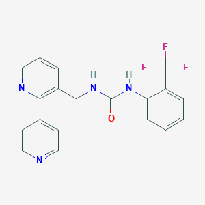 molecular formula C19H15F3N4O B2514351 1-([2,4'-Bipyridin]-3-ylmethyl)-3-(2-(trifluoromethyl)phenyl)urea CAS No. 2034304-90-8