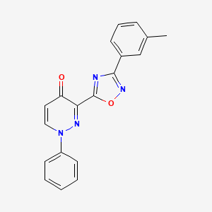 1-phenyl-3-(3-(m-tolyl)-1,2,4-oxadiazol-5-yl)pyridazin-4(1H)-one