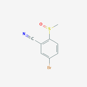 molecular formula C8H6BrNOS B2514402 5-Bromo-2-methylsulfinylbenzonitrile CAS No. 2253632-89-0