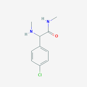 molecular formula C10H13ClN2O B2514408 2-(4-氯苯基)-N-甲基-2-(甲基氨基)乙酰胺 CAS No. 1025448-42-3