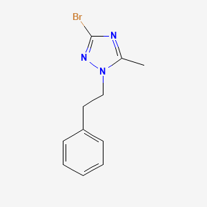 B2514409 3-bromo-5-methyl-1-(2-phenylethyl)-1H-1,2,4-triazole CAS No. 1374408-37-3