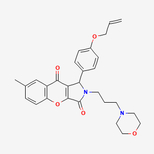 B2514445 1-(4-(Allyloxy)phenyl)-7-methyl-2-(3-morpholinopropyl)-1,2-dihydrochromeno[2,3-c]pyrrole-3,9-dione CAS No. 879943-91-6