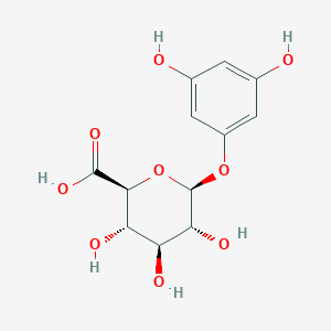 molecular formula C12H14O9 B2514458 Phloroglucinol-1-beta-O-Glucuronide CAS No. 50602-76-1