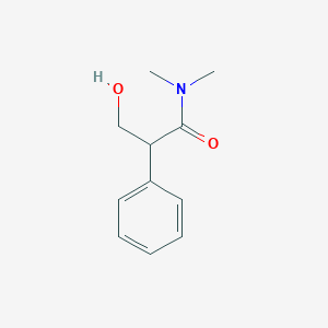 molecular formula C11H15NO2 B2514467 3-hydroxy-N,N-dimethyl-2-phenylpropanamide CAS No. 96392-51-7