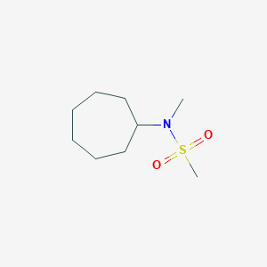 molecular formula C9H19NO2S B2514468 N-环庚基-N-甲基甲磺酰胺 CAS No. 1281160-88-0