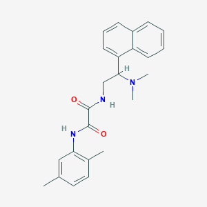 molecular formula C24H27N3O2 B2514472 N1-(2-(dimethylamino)-2-(naphthalen-1-yl)ethyl)-N2-(2,5-dimethylphenyl)oxalamide CAS No. 941996-29-8