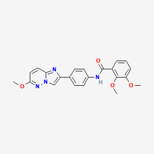 molecular formula C22H20N4O4 B2514473 2,3-dimethoxy-N-(4-(6-methoxyimidazo[1,2-b]pyridazin-2-yl)phenyl)benzamide CAS No. 953242-68-7
