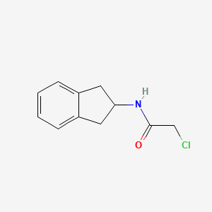 molecular formula C11H12ClNO B2514481 2-chloro-N-(2,3-dihydro-1H-inden-2-yl)acetamide CAS No. 36851-11-3
