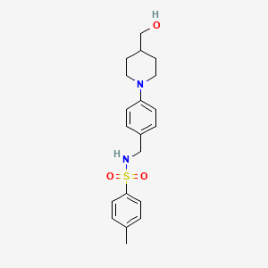 N-{4-[4-(hydroxymethyl)piperidino]benzyl}-4-methylbenzenesulfonamide