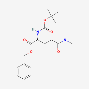 molecular formula C19H28N2O5 B2514535 (r)-Benzyl 2-((tert-butoxycarbonyl)amino)-5-(dimethylamino)-5-oxopentanoate CAS No. 721927-49-7