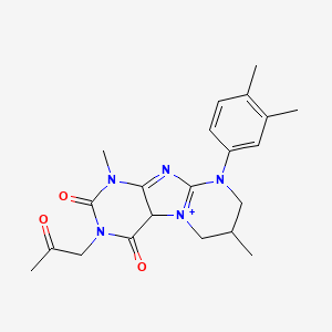 9-(3,4-dimethylphenyl)-1,7-dimethyl-3-(2-oxopropyl)-1H,2H,3H,4H,6H,7H,8H,9H-pyrimido[1,2-g]purine-2,4-dione