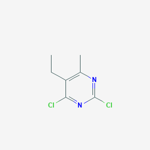 molecular formula C7H8Cl2N2 B2514553 2,4-Dichloro-5-ethyl-6-methylpyrimidine CAS No. 861033-35-4