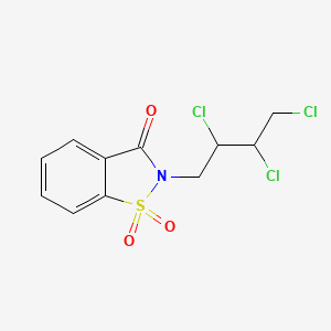 molecular formula C11H10Cl3NO3S B2514582 2-(2,3,4-trichlorobutyl)-1H-1,2-benzisothiazole-1,1,3(2H)-trione CAS No. 124372-40-3