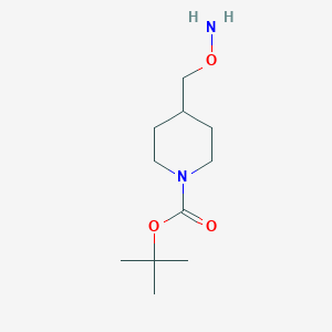 molecular formula C11H22N2O3 B2514591 t-Butyl 4-(aminooxymethyl)piperidine-1-carboxylate CAS No. 143540-02-7