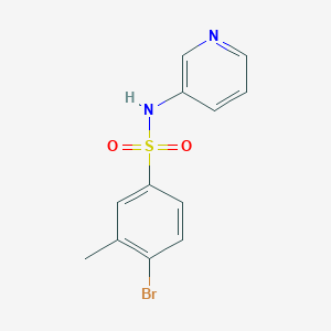 molecular formula C12H11BrN2O2S B2514626 [(4-Bromo-3-methylphenyl)sulfonyl]-3-pyridylamine CAS No. 1178670-00-2