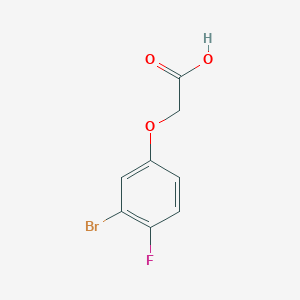 molecular formula C8H6BrFO3 B2514651 2-(3-Bromo-4-fluorophenoxy)acetic acid CAS No. 1556482-02-0