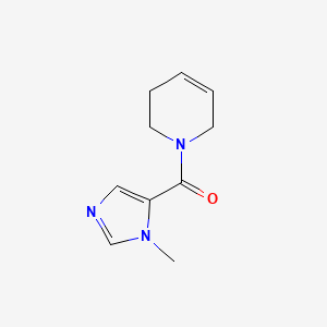molecular formula C10H13N3O B2514658 3,6-Dihydro-2H-pyridin-1-yl-(3-methylimidazol-4-yl)methanone CAS No. 2380060-69-3