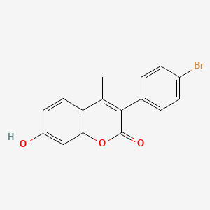 molecular formula C16H11BrO3 B2514660 3-(4-溴苯基)-7-羟基-4-甲基色满-2-酮 CAS No. 31913-53-8