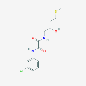 molecular formula C14H19ClN2O3S B2514690 N'-(3-Chloro-4-methylphenyl)-N-(2-hydroxy-4-methylsulfanylbutyl)oxamide CAS No. 2319637-46-0