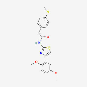 molecular formula C20H20N2O3S2 B2514692 N-(4-(2,5-二甲氧基苯基)噻唑-2-基)-2-(4-(甲硫基)苯基)乙酰胺 CAS No. 919844-14-7