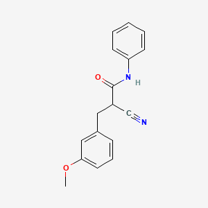 molecular formula C17H16N2O2 B2514710 2-氰基-3-(3-甲氧基苯基)-N-苯基丙酰胺 CAS No. 1260997-31-6