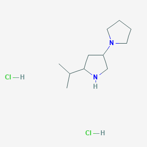 molecular formula C11H24Cl2N2 B2514721 5'-Isopropyl-1,3'-bipyrrolidine dihydrochloride CAS No. 2155852-69-8