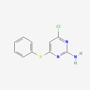 molecular formula C10H8ClN3S B2514723 4-Chloro-6-(phenylsulfanyl)pyrimidin-2-amine CAS No. 339016-06-7