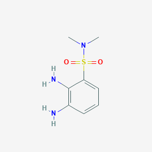 molecular formula C8H13N3O2S B2514731 2,3-diamino-N,N-dimethylbenzenesulfonamide CAS No. 1378255-41-4