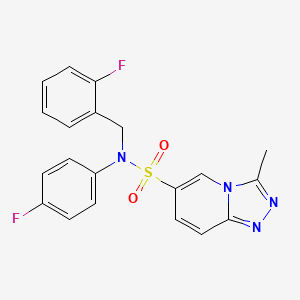 N-(2-fluorobenzyl)-N-(4-fluorophenyl)-3-methyl[1,2,4]triazolo[4,3-a]pyridine-6-sulfonamide