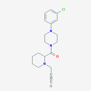 1-(3-Chlorophenyl)-4-[1-(prop-2-yn-1-yl)piperidine-2-carbonyl]piperazine