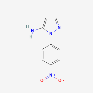 molecular formula C9H8N4O2 B2514760 1-(4-硝基苯基)-1H-吡唑-5-胺 CAS No. 16459-44-2