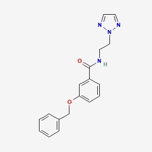 molecular formula C18H18N4O2 B2514763 N-(2-(2H-1,2,3-三唑-2-基)乙基)-3-(苄氧基)苯甲酰胺 CAS No. 2097916-43-1