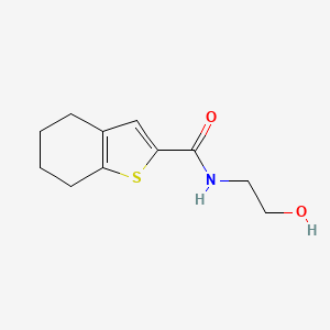 molecular formula C11H15NO2S B2514771 N-(2-hydroxyethyl)-4,5,6,7-tetrahydro-1-benzothiophene-2-carboxamide CAS No. 885458-45-7