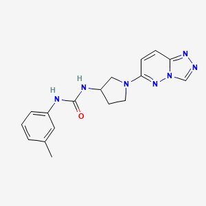 molecular formula C17H19N7O B2514788 1-(1-([1,2,4]Triazolo[4,3-b]pyridazin-6-yl)pyrrolidin-3-yl)-3-(m-tolyl)urea CAS No. 2034494-38-5