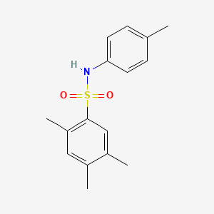 molecular formula C16H19NO2S B2514792 2,4,5-三甲基-N-对甲苯基-苯磺酰胺 CAS No. 889790-06-1
