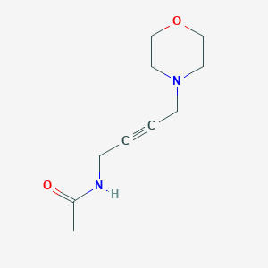 molecular formula C10H16N2O2 B2514819 N-[4-(morpholin-4-yl)but-2-yn-1-yl]acetamide CAS No. 1396851-24-3