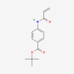 molecular formula C14H17NO3 B2514821 Tert-butyl 4-(prop-2-enamido)benzoate CAS No. 2446668-79-5