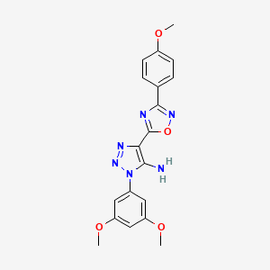 1-(3,5-dimethoxyphenyl)-4-[3-(4-methoxyphenyl)-1,2,4-oxadiazol-5-yl]-1H-1,2,3-triazol-5-amine