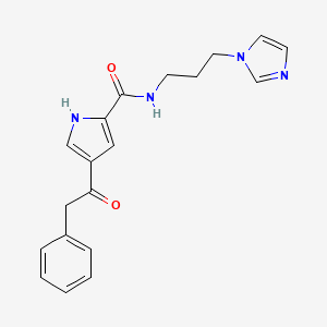N-[3-(1H-imidazol-1-yl)propyl]-4-(2-phenylacetyl)-1H-pyrrole-2-carboxamide
