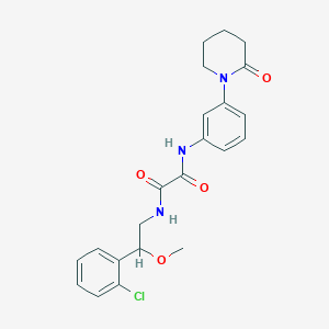 N1-(2-(2-chlorophenyl)-2-methoxyethyl)-N2-(3-(2-oxopiperidin-1-yl)phenyl)oxalamide