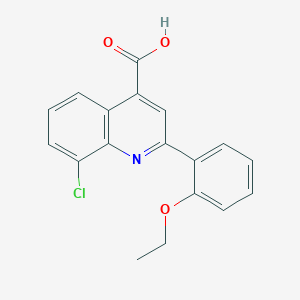 molecular formula C18H14ClNO3 B2514865 8-Chloro-2-(2-ethoxyphenyl)quinoline-4-carboxylic acid CAS No. 862663-06-7