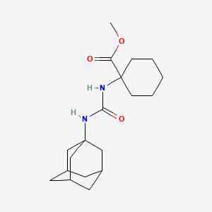 molecular formula C19H30N2O3 B2514866 Methyl 1-(1-adamantylcarbamoylamino)cyclohexane-1-carboxylate CAS No. 709012-69-1