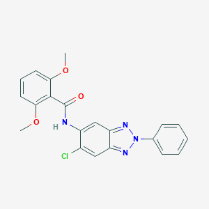 molecular formula C21H17ClN4O3 B251488 N-(6-chloro-2-phenyl-2H-benzotriazol-5-yl)-2,6-dimethoxybenzamide 