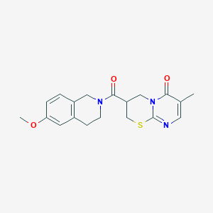 3-(6-methoxy-1,2,3,4-tetrahydroisoquinoline-2-carbonyl)-7-methyl-3,4-dihydropyrimido[2,1-b][1,3]thiazin-6(2H)-one