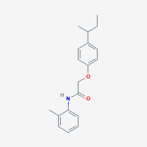 molecular formula C19H23NO2 B251489 2-(4-sec-butylphenoxy)-N-(2-methylphenyl)acetamide 