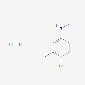molecular formula C8H11BrClN B2514895 4-Bromo-N,3-dimethylaniline hydrochloride CAS No. 2172169-19-4